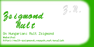 zsigmond mult business card